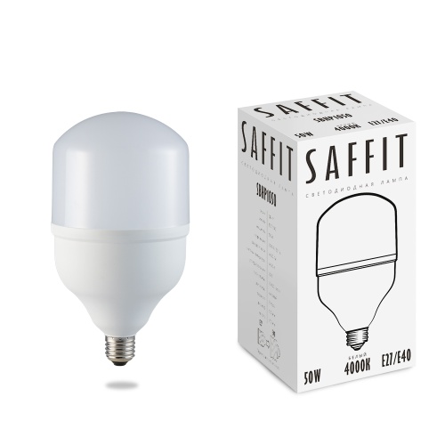 Светодиодная лампа SAFFIT SBHP1050 50вт 4000К Е27/40 Белый 55094