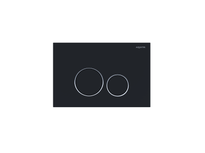 Кнопка для инсталляции Aquatek KDI-0000020, черный матовый-хром