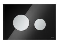 Кнопка для инсталяции TECEloop 9240655 (стекло черное, клавиши хром матовый)
