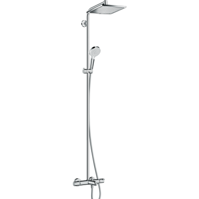 Душевая система с термостатом Hansgrohe Crometta E 240 Showerpipe, 27298000