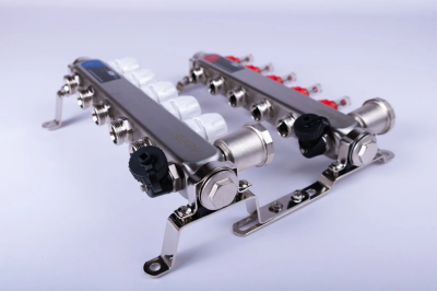 Коллекторная группа из нержавеющей стали FDV 1", 5х3/4"ЕК с расходомерами S1103C-2/5