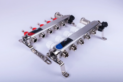 Коллекторная группа из нержавеющей стали FDV 1", 5х3/4"ЕК с расходомерами S1103C-2/5