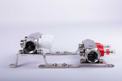 Коллекторная группа из нержавеющей стали FDV 1", 2х3/4"ЕК с расходомерами S1101A-1/2