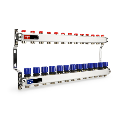Распределительный коллектор (группа) для отопления Varmega VMMG11-061513 ВР 1", на 13 контуров 3/4" 