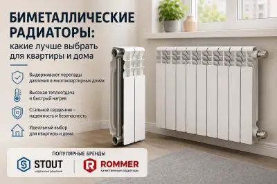 Биметаллические радиаторы: какие лучше выбрать для квартиры и дома